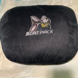Dodge Scat Pack Neck rest pillow suede