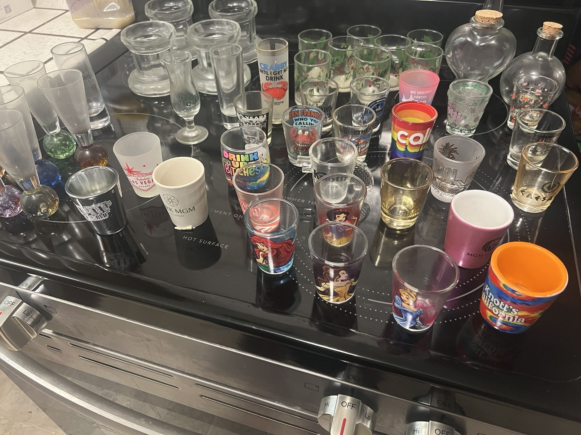Shots Glasses And Glass Candles