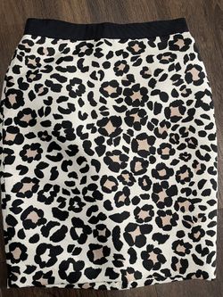 Ann Taylor Leopard Print Skirt 