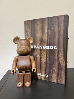 bearbrick 400% karimoku ovangkol wood