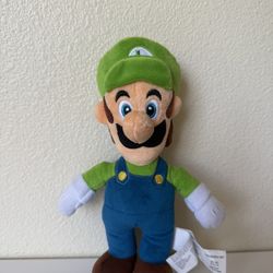 Super Mario Luigi 10 Inch Plush