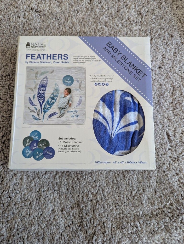 New Baby Blanket And Milestone Set