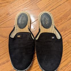 Michael Kors Black Suede Loafers