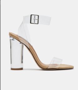 Steve Madden Clear Heel Sandals 