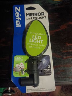 Zetal cyclop mirror with a integrated LED LIGHT ON THE BACK FOR SALE.