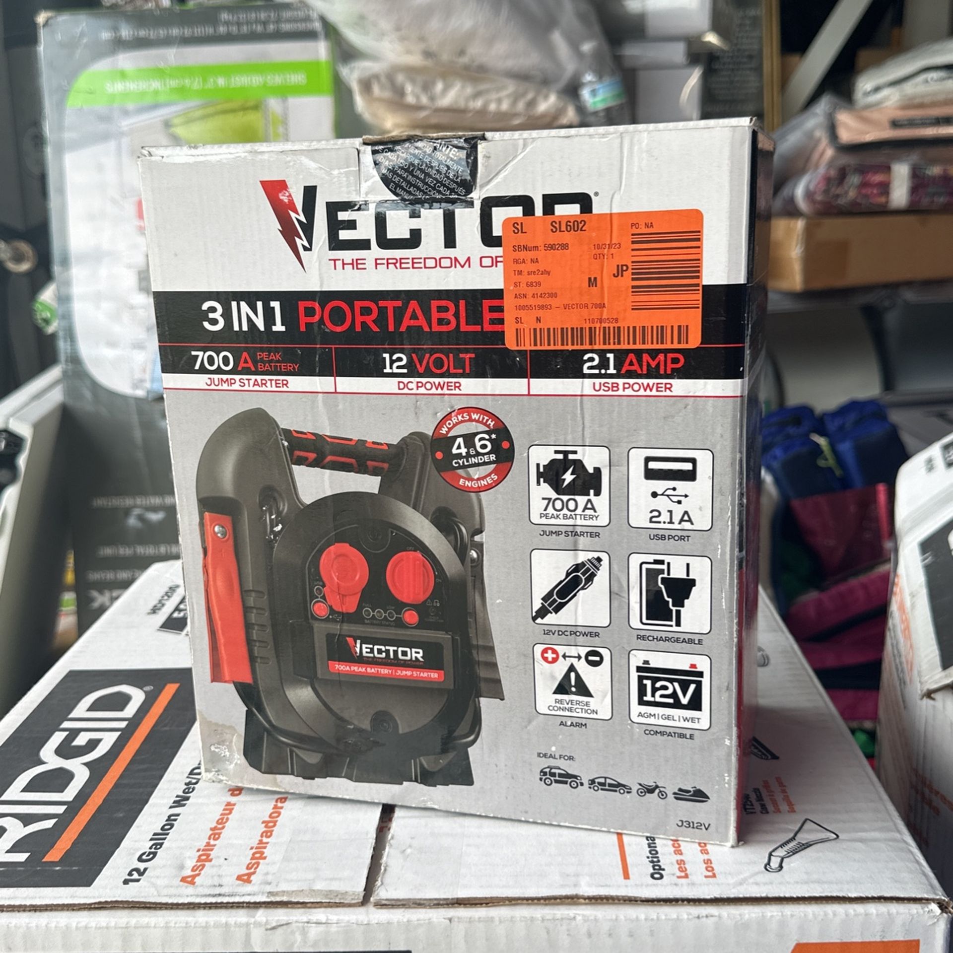 Vector 700A Battery 12 Volt 2.1 Amp