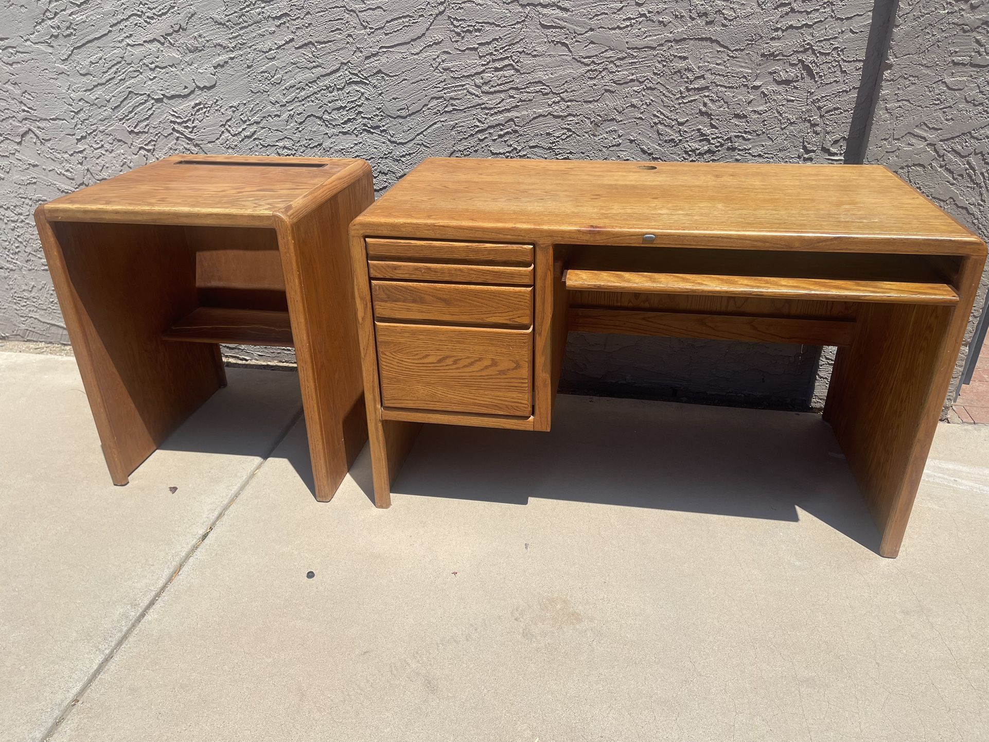 Desk and printer stand