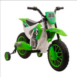Kids Electric Ride-On Dirt Bike Green
