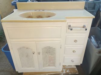 Used bathroom sink