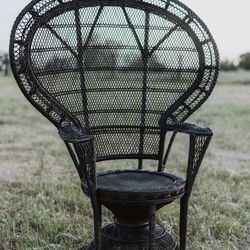 Wicker Peacock Chair