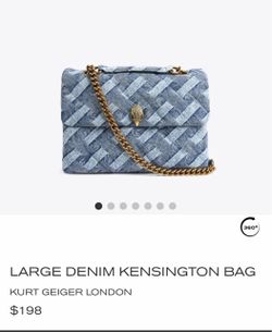 KURT GEIGER LONDON (Large Denim Kensington Bag