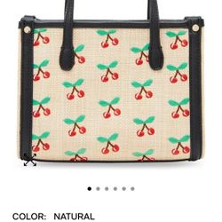 NEW BETSEY JOHNSON CHERRY PURSE 