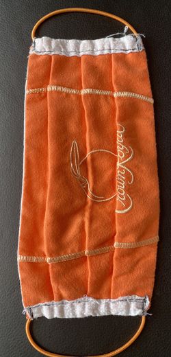 Crown Royal peach hand made face mask fashion