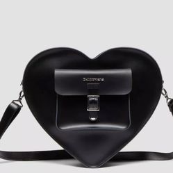 Large Dr. Marten Heart Purse Black