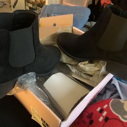 Black Suede Booties Women’s Sz 11 Medium