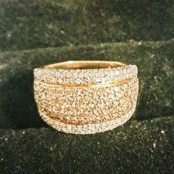 14k Gold Chocolate Diamond Ring