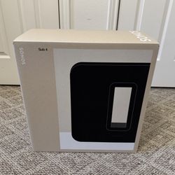 Sonos - Sub 4 Wireless Subwoofer - Black Model: SUBG4US1BLK