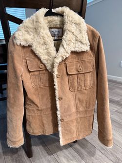 Wilsons Leather Maxima Shearling Suede Jacket Size L