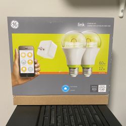GE Link Starter Kit - 12W - Soft White LED 800 Lumens - Link Hub Included - Wink