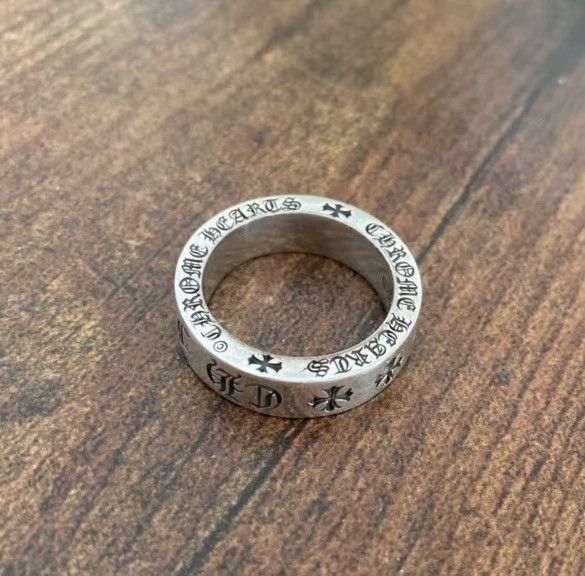 European and American retro 925 silver ring men's silver
