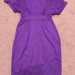 New xxl purple short stretchy dress