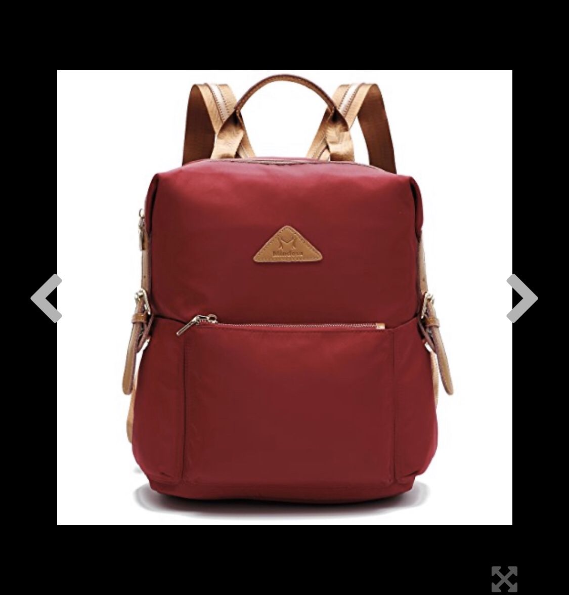 Ali Victory Women's Anti-Theft Water Resistant Nylon Backpacks (Red)