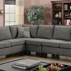 Mega Sale! Sammy Collection Sectional - dark grey-Arm chair not included Now 898.00 Free Delivery 🚚 