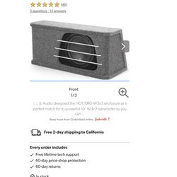 Jl 10 Inch Subwoofer and Amplifier 