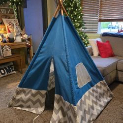 Kid Teepee, Canvas And Wood