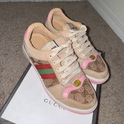 🎀Gucci Screener Sneaker With Crystals Luxury Shoe🎀