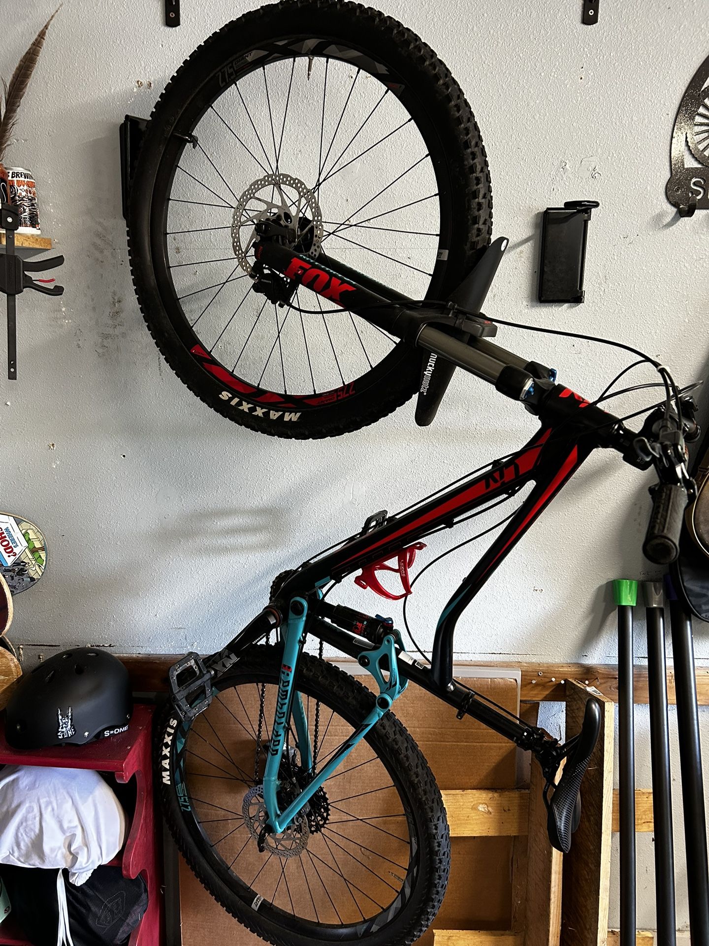 Vertical Bike Storage Hooks