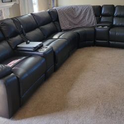 Leather Sectional 