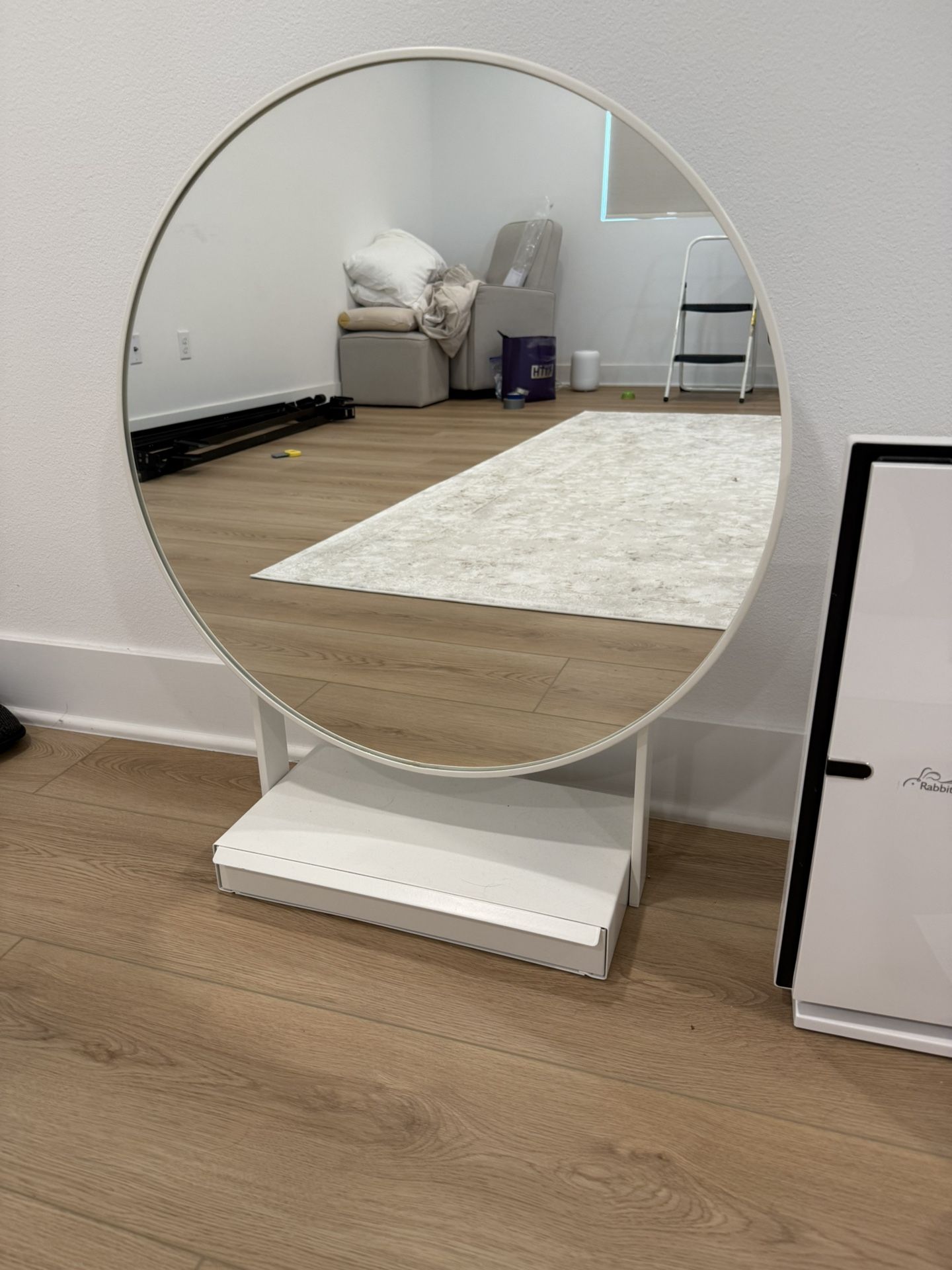 Large Standing Vanity Mirror IKEA White