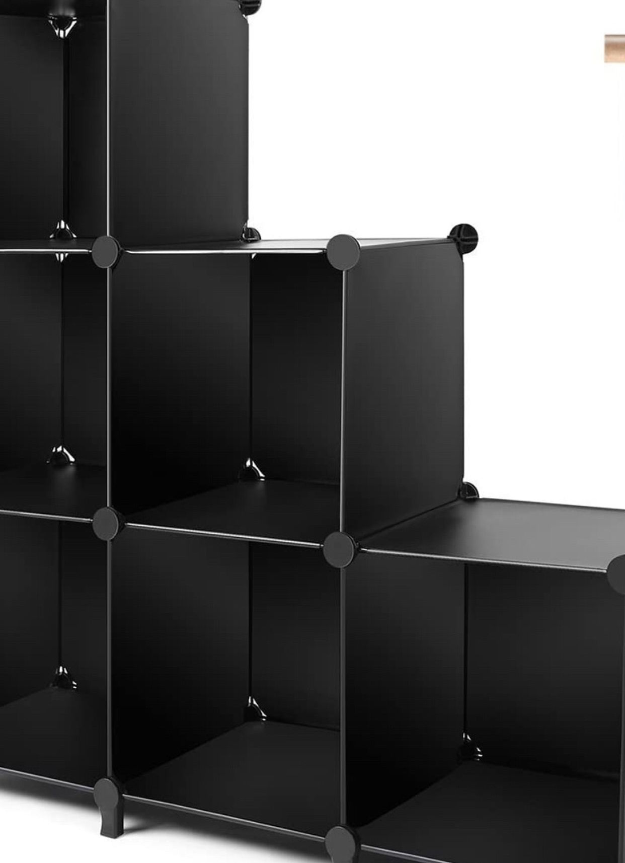 TomCare Cube Storage 6-Cube Closet Organizer Storage Shelves Cubes Organizer DIY Plastic Closet Cabinet Modular Book Shelf Organizing Storage Shelving