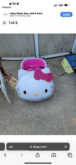 Hello Kitty Kids Powered Ride On Car 6V, Sanrio Dynacraft RARE