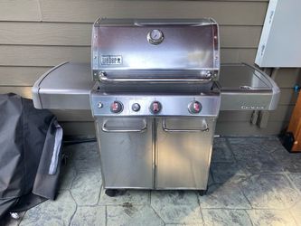 Weber stainless gas grill