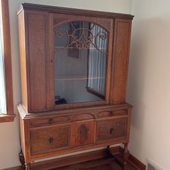 Vintage China Display Cabinet by Rockford Furniture Company Il.