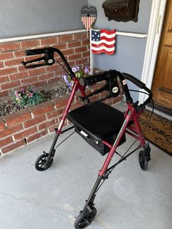 Burgundy Rollstor Walker