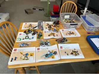 Lot of 7 Lego ninjago dragon rising partial sets
