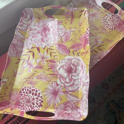 Beautiful New Serving Trays. $8 For Both Of Them!