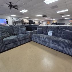 Super Soft Fabric Like Cloud! Price Includes SOFA AND LOVE SEAT 