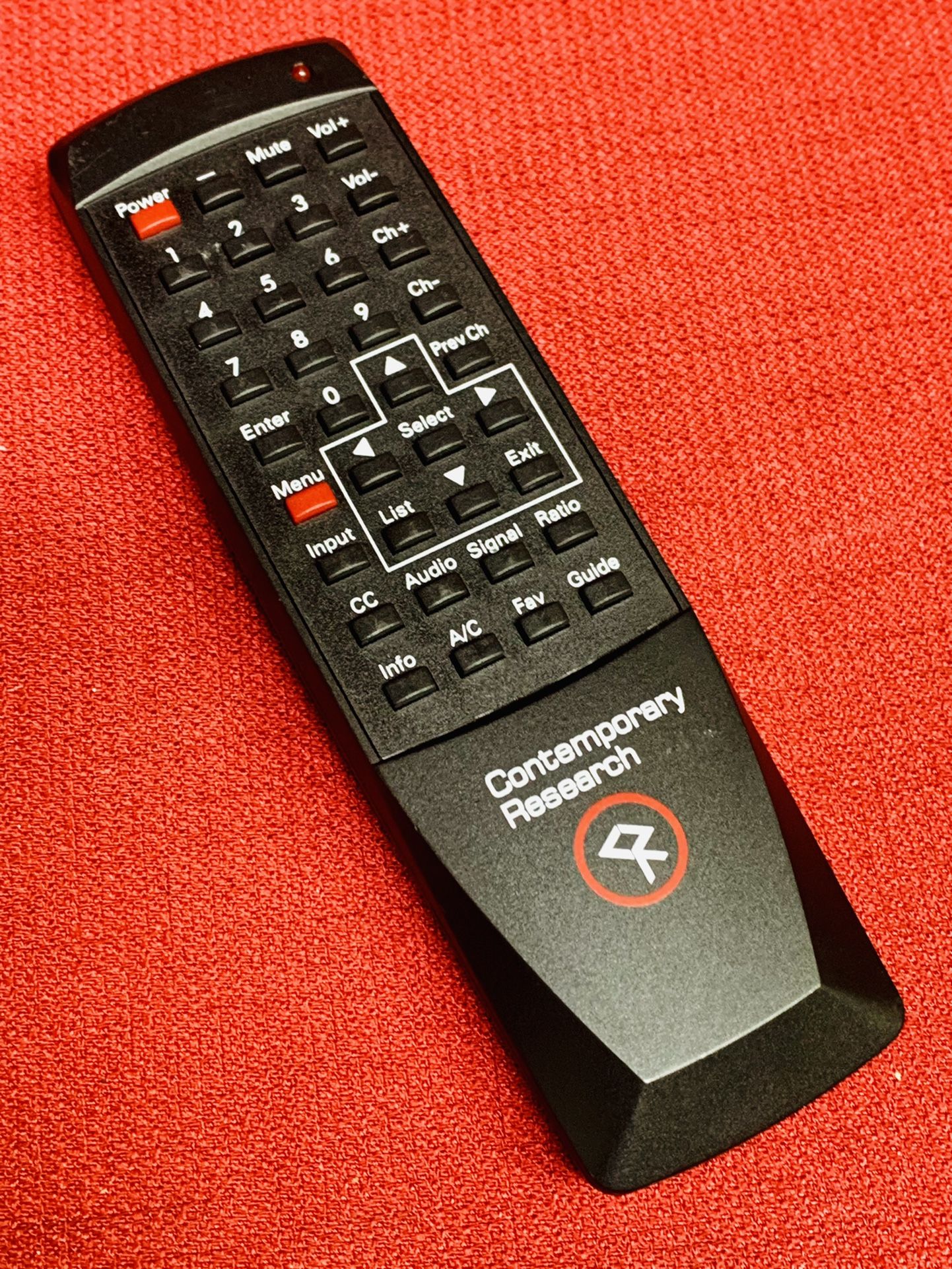 Contemporary Research HD2-RC IR Wireless Remote For Contemporary Research Tuners