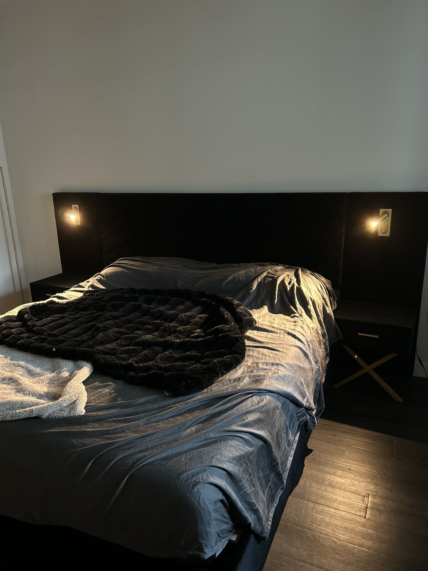 Bed Frame W/ Built in Nightstands