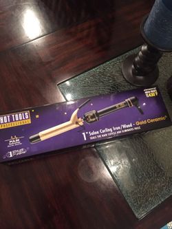 Curling iron gold ceramic