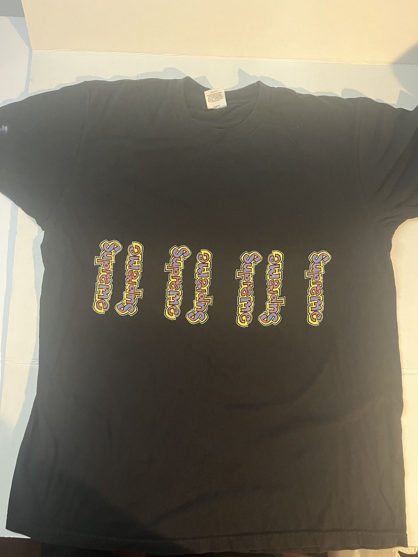 Supreme SS18 Gonz Logo Black T-Shirt Large