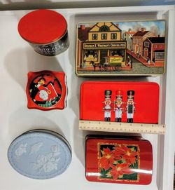 Metal Cookie Tins Quantity 6
