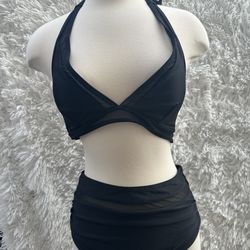 Black two piece Bikini Set in size medium