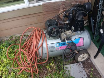 Campbell Hausfeld Power Pro 3 Hp 20 Gallon Air Compressor. +Tools