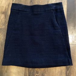 Navy Loft Size 2 Pencil Skirt