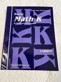 Saxon Math K Home Student book